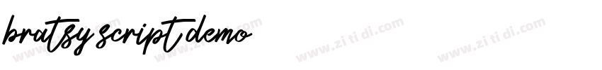 bratsy script demo字体转换